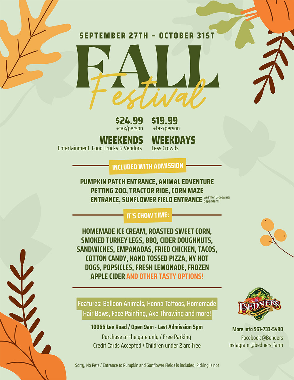 Bedner’s-Fall-Festival-2025 Bedners Fall Festival 2025
